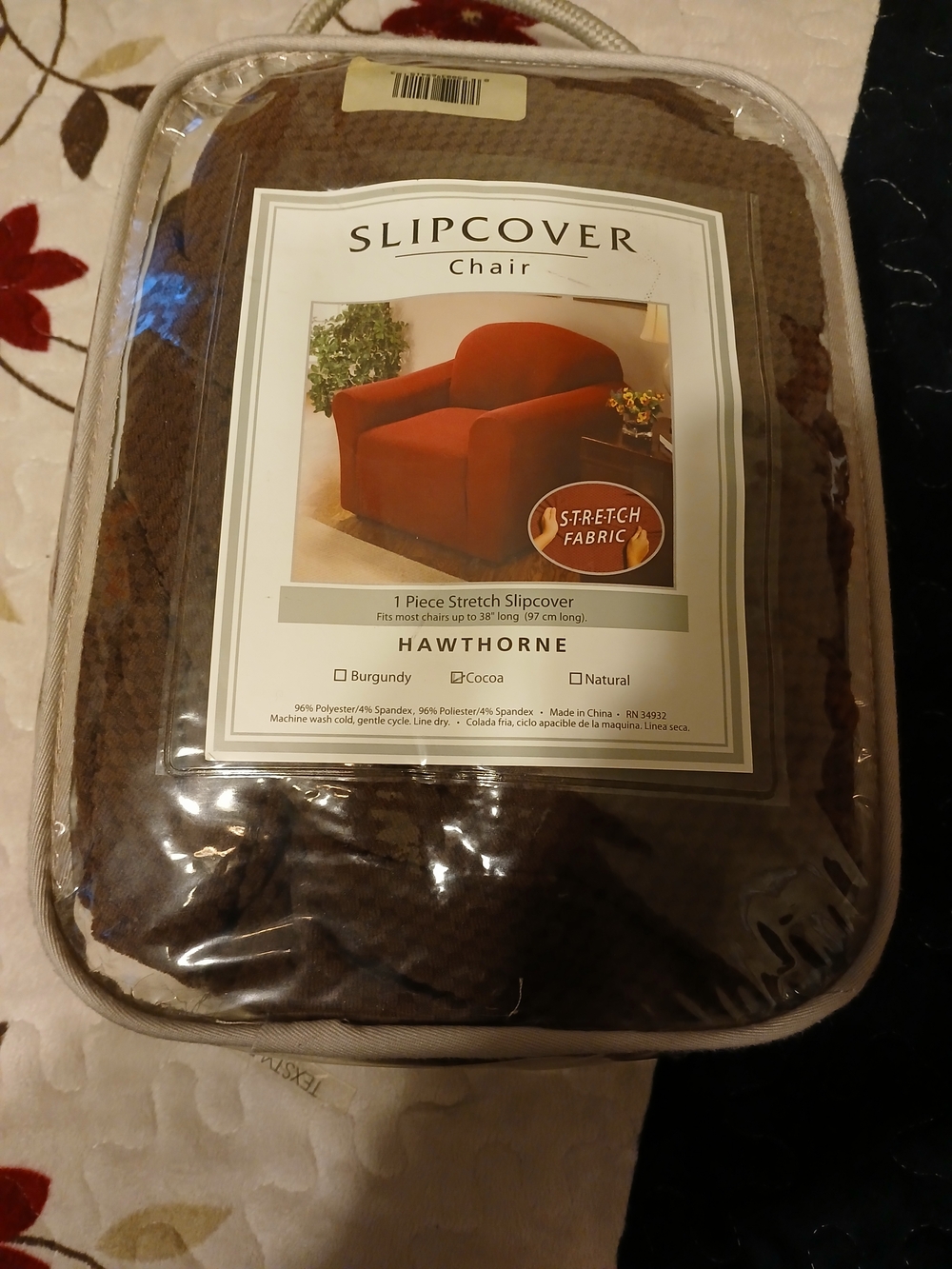 Cocoa Stretch Chair Slipcover